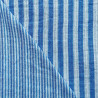Yarn-Dyed Double Gauze 0 Off-White / Azure